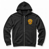Custom Pet Face Embroidered Zip up Hoodie