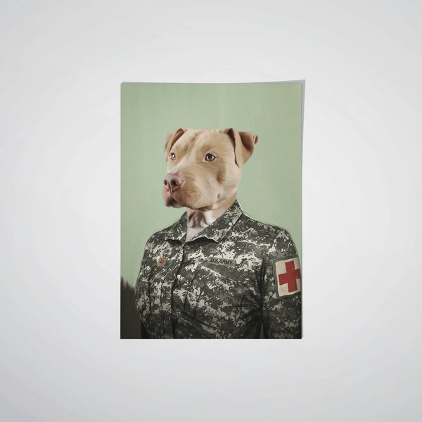 The Female Army Medic - Custom Pet Poster