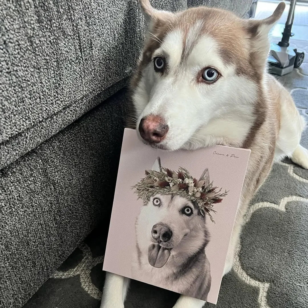 Foliage Pet Portrait - Custom Canvas