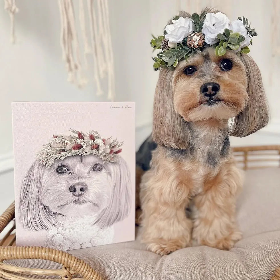 Foliage Pet Portrait - Custom Canvas