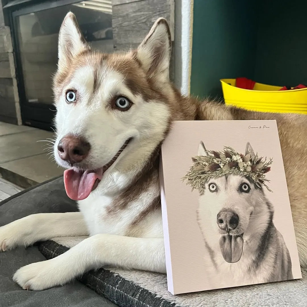 Foliage Pet Portrait - Custom Canvas