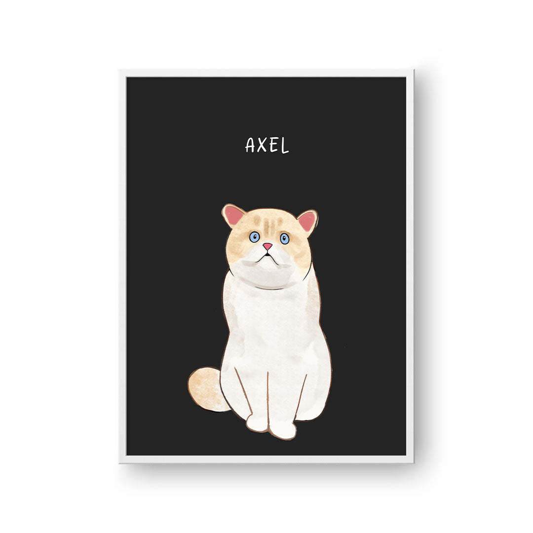 Funny Pet Cartoon Art Print - One Pet