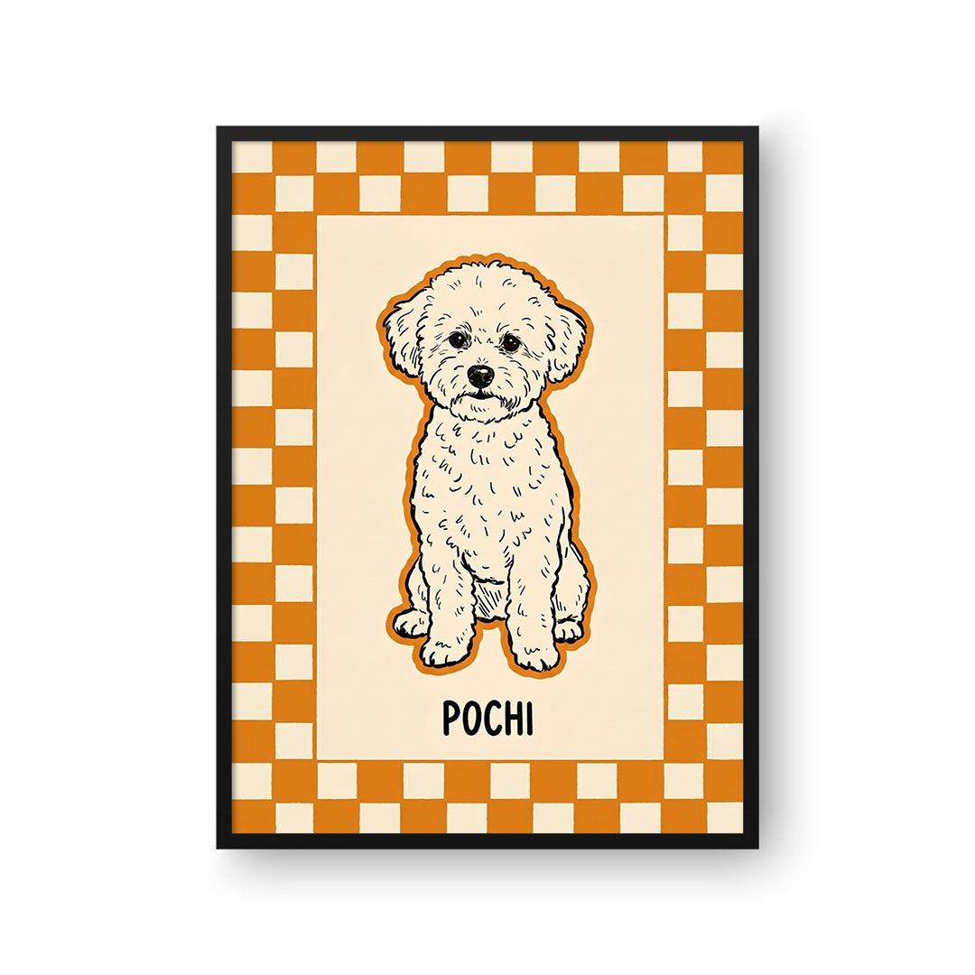 Checkered Pet Portrait
