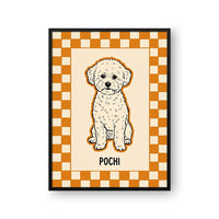 Checkered Pet Portrait