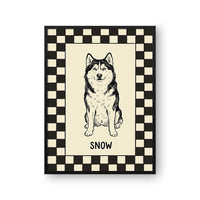 Checkered Pet Portrait