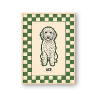 Checkered Pet Portrait