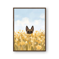 Field of Flowers Pet Portrait