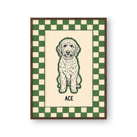 Checkered Pet Portrait