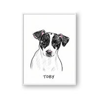 Crayon Doodle Pet Portrait