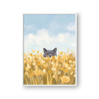 Field of Flowers Pet Portrait