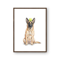 Tennis Ball Pet Portrait