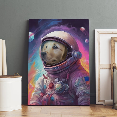 Crown and Paw - Canvas Galactic Pet - Custom Pet Canvas