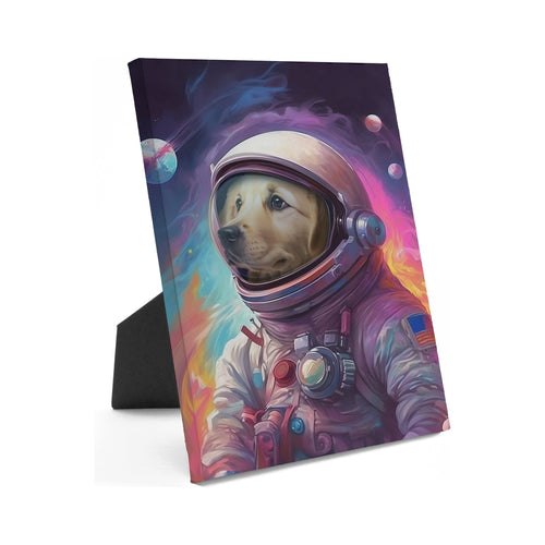 Crown and Paw - Standing Canvas Galactic Pet - Custom Standing Canvas