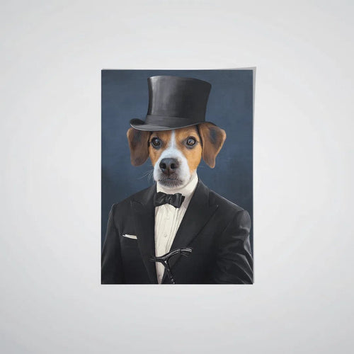 Crown and Paw - Poster The Gentleman - Custom Pet Poster 8.3" x 11.7" / Unframed