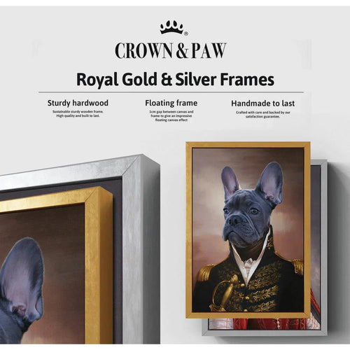 Crown and Paw - Canvas The Queen Regent - Custom Pet Canvas