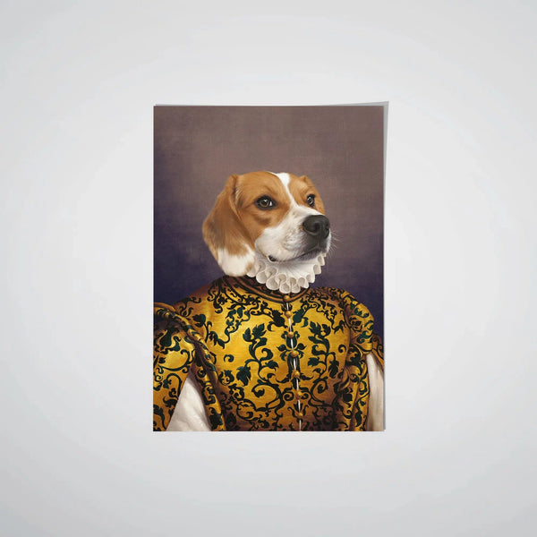 The Golden Queen - Custom Pet Poster
