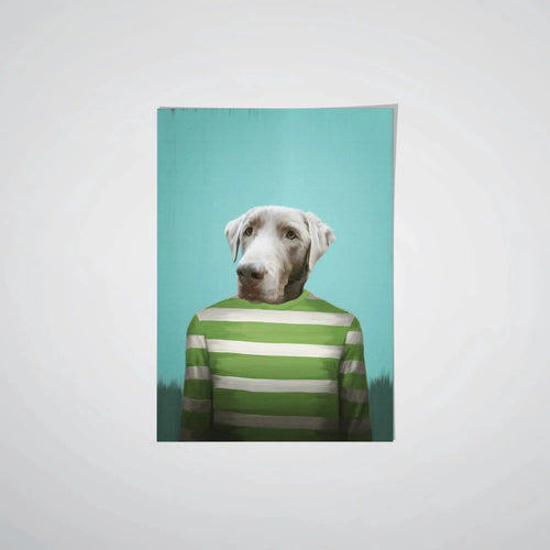Crown and Paw - Poster The Green Candy Cane - Custom Pet Poster