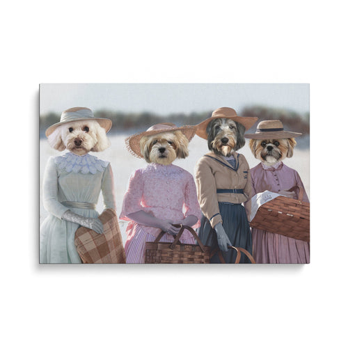 Crown and Paw - Canvas Little Women - Custom Pet Canvas 8" x 10" / Summer