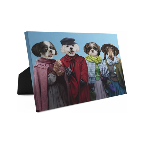 Crown and Paw - Standing Canvas Little Women - Custom Standing Canvas 8" x 10" / Winter