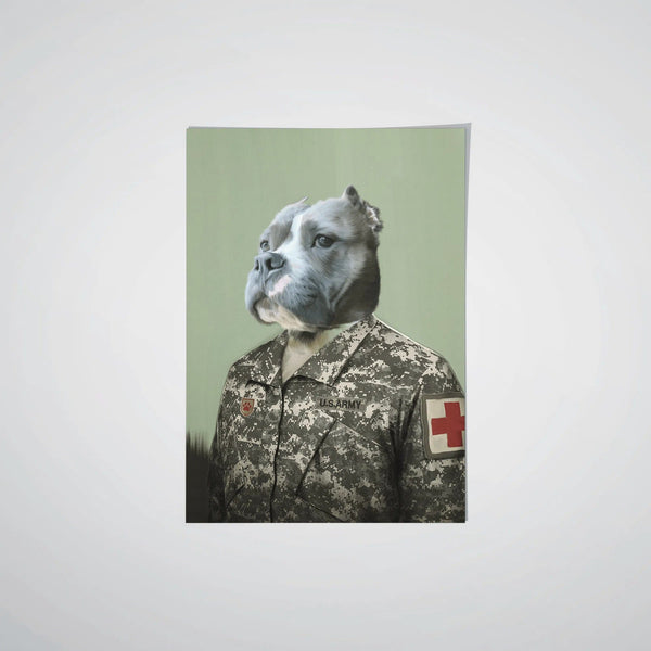 The Male Army Medic - Custom Pet Poster