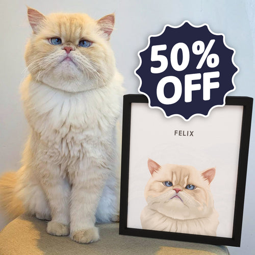 Modern Pet Portrait (50% Off) - One Pet