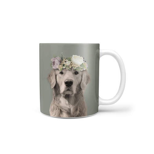 Crown and Paw - Mug Full Bloom - Custom Mug 11oz / Green