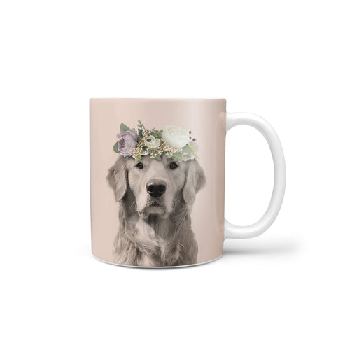 Crown and Paw - Mug Full Bloom - Custom Mug 11oz / Soft Pink