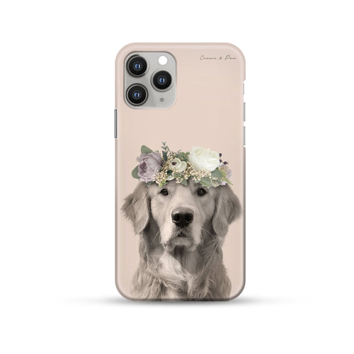 Crown and Paw - Phone Case Full Bloom - Custom Pet Phone Case iPhone 12 Pro Max / Soft Pink