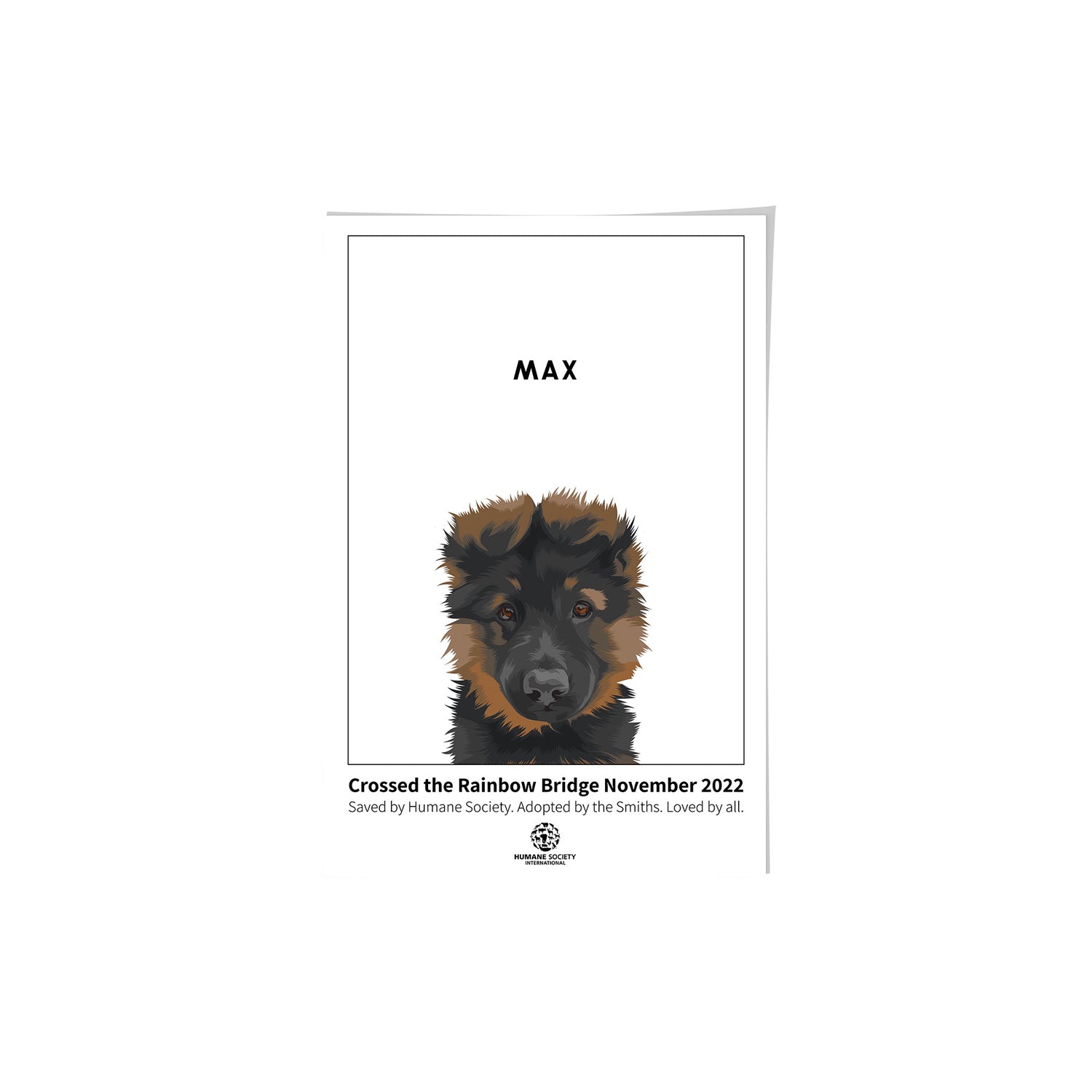 Humane Society International™ Modern Pet Portrait - One Pet