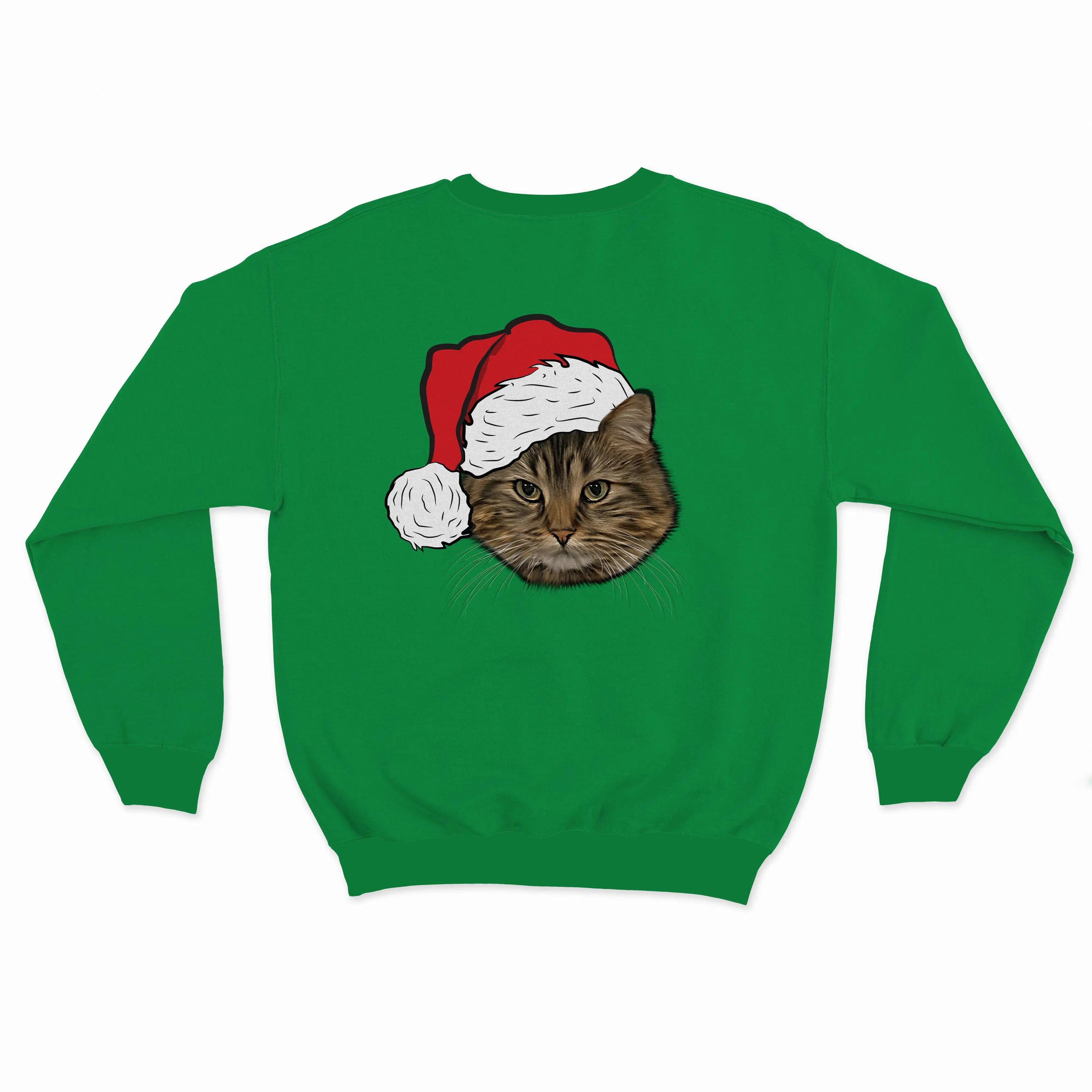 Novelty Pet Face Christmas Sweatshirt