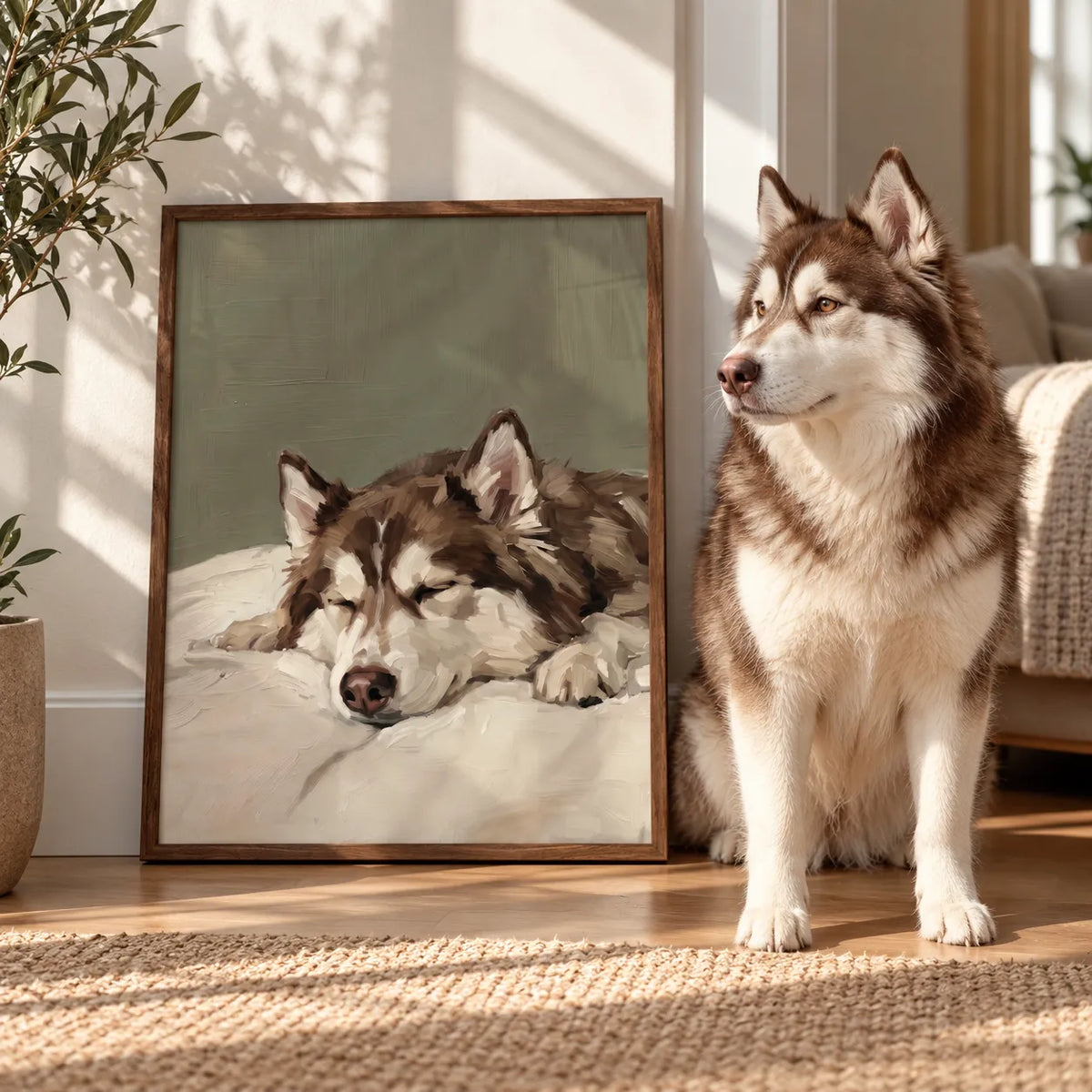 Sleeping Pet Portrait