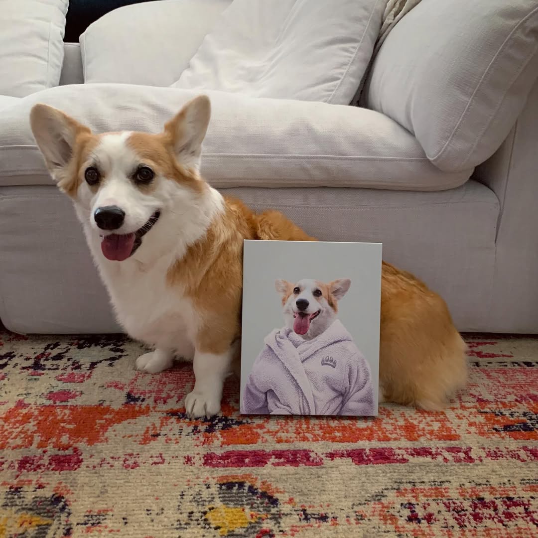 Spa Day Pet Portrait - Custom Pet Art