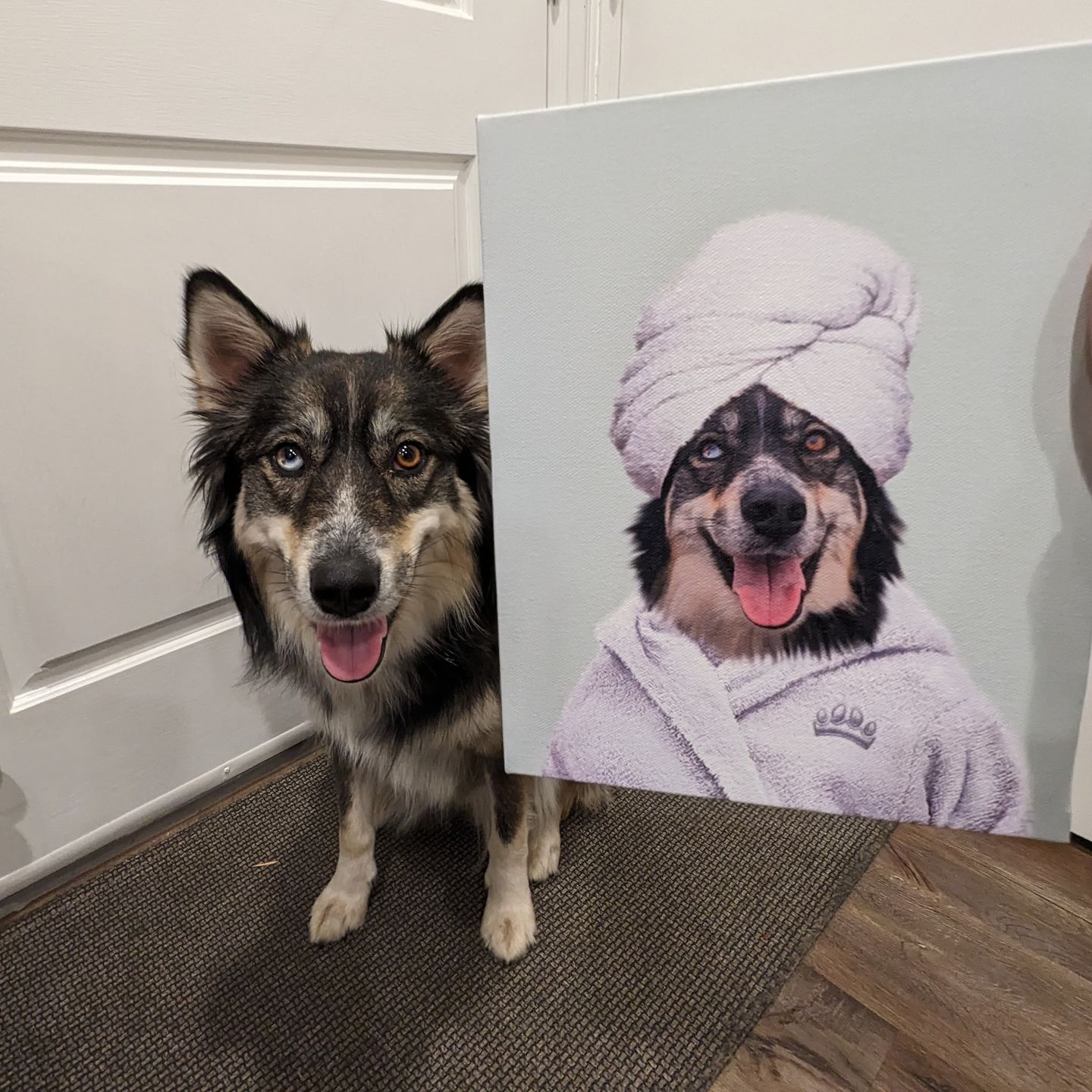 Spa Day Pet Portrait - Custom Pet Art