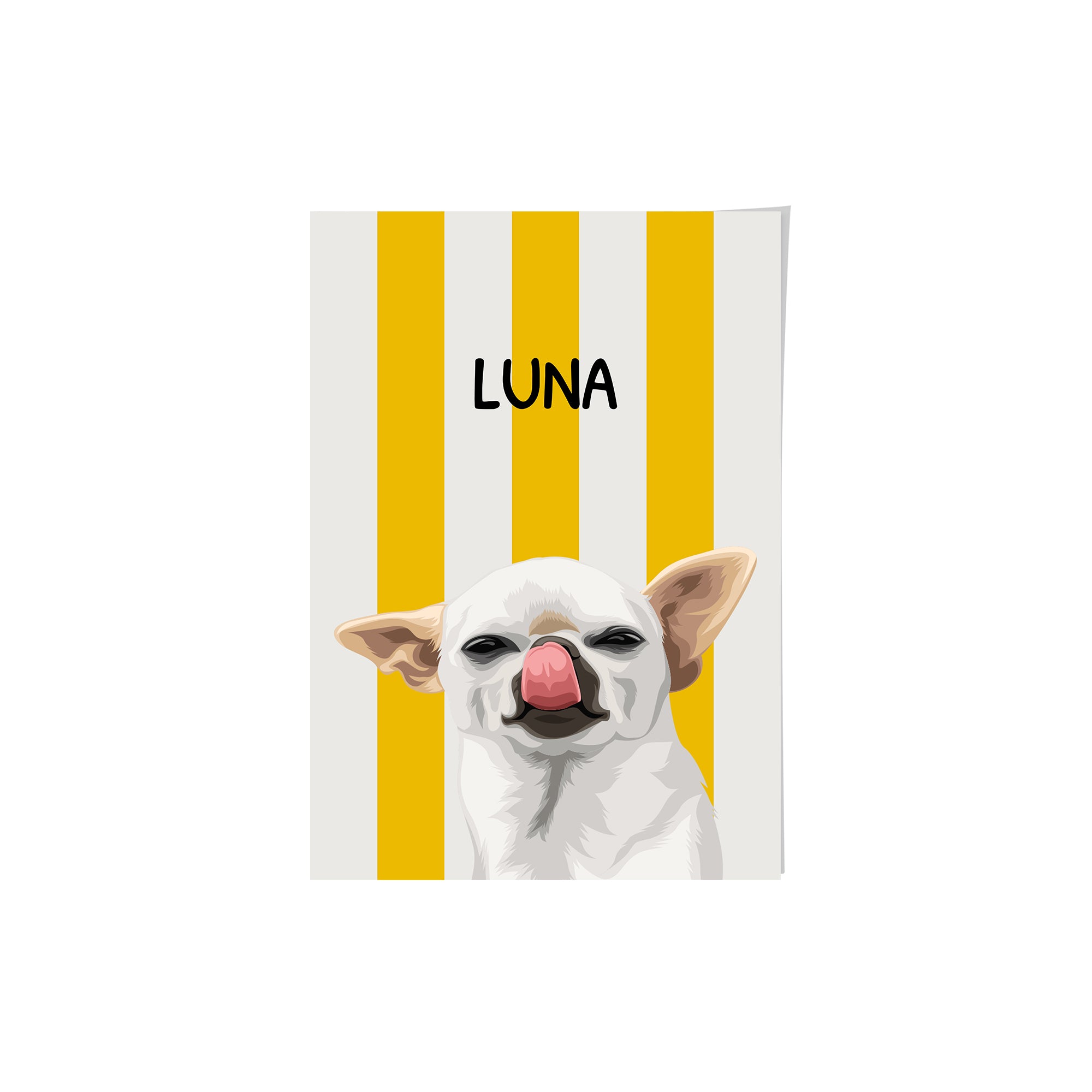 Striped Candy Pet Portrait