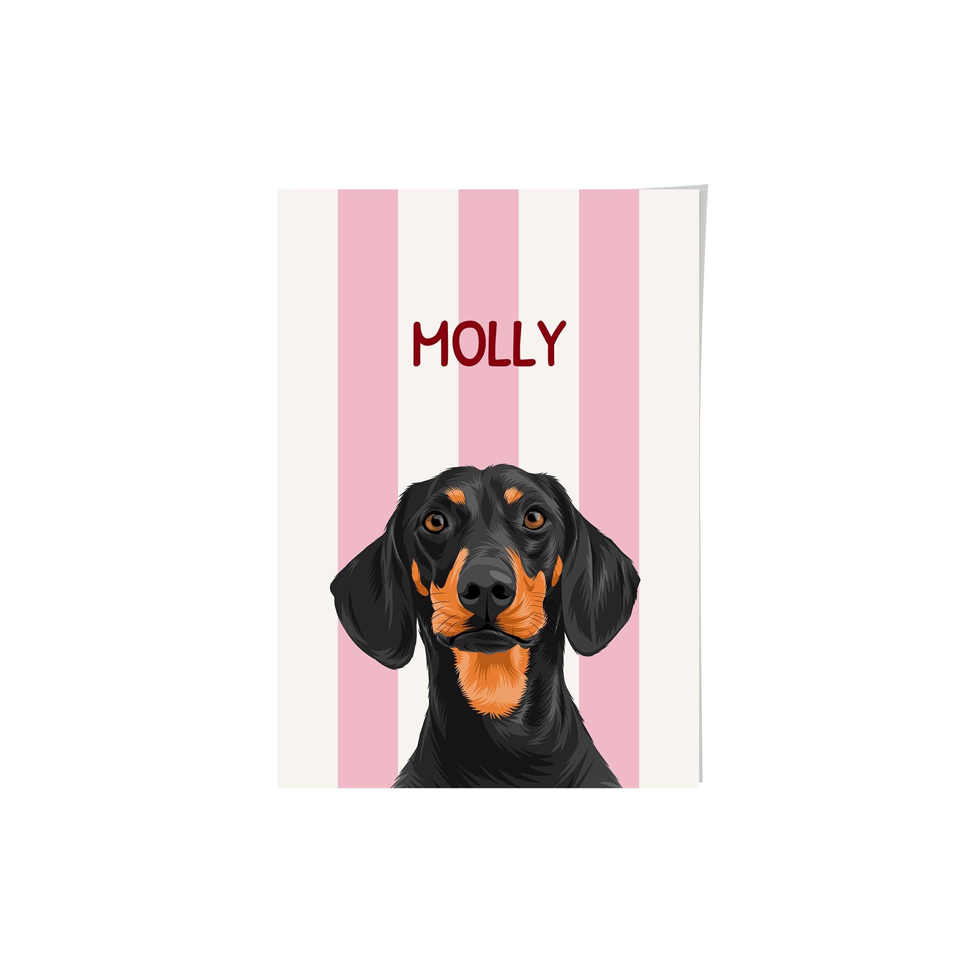 Striped Candy Pet Portrait