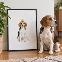 Tennis Ball Pet Portrait