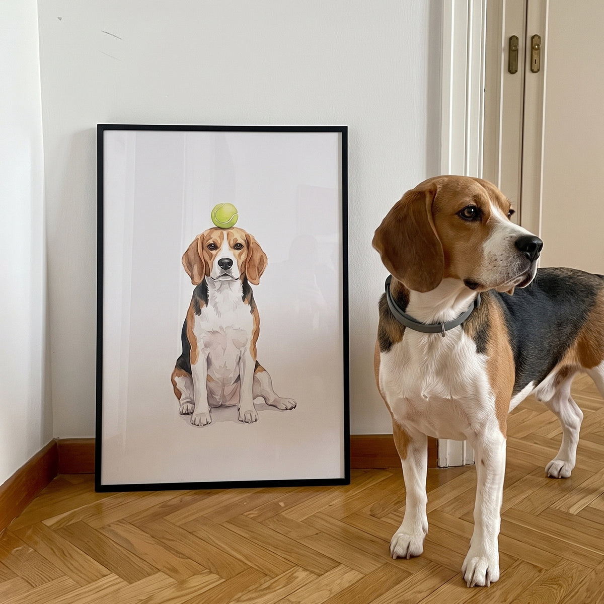 Tennis Ball Pet Portrait