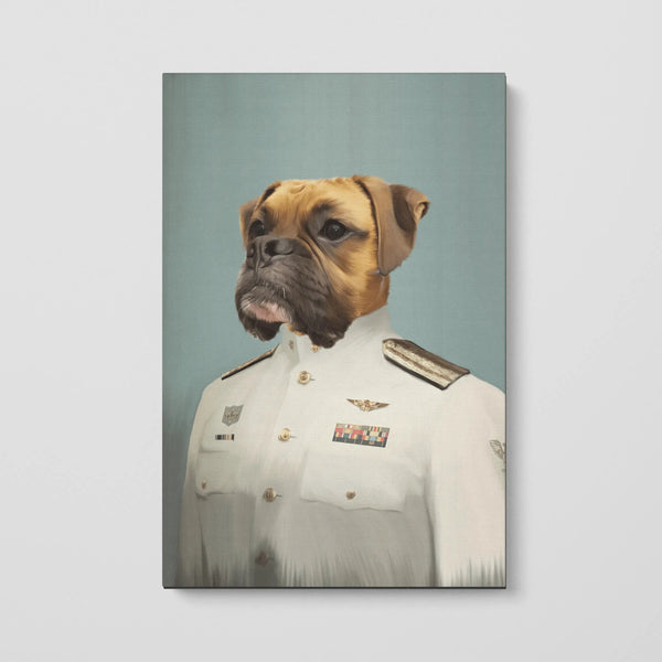 The Male Coast Guard - Custom Pet Canvas