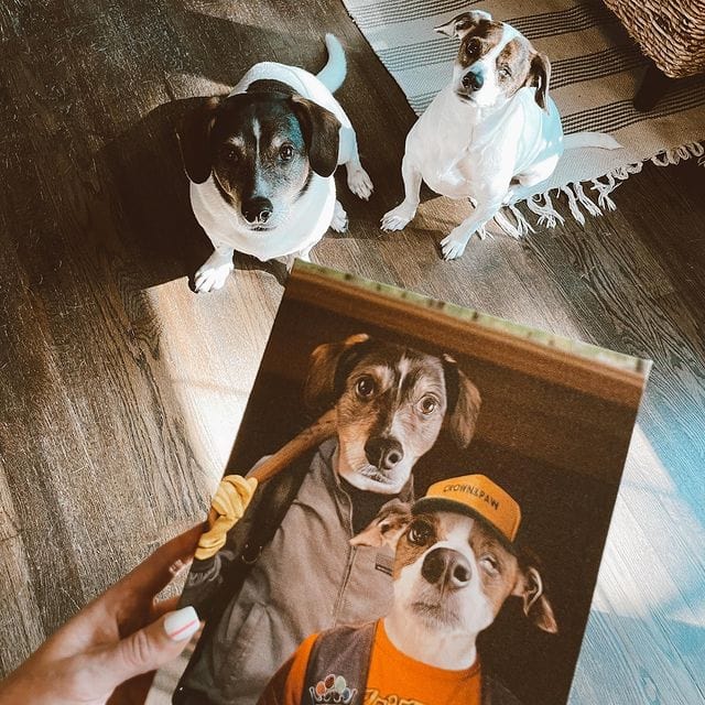 The 80's Dynamic Duo - Custom Pet Canvas