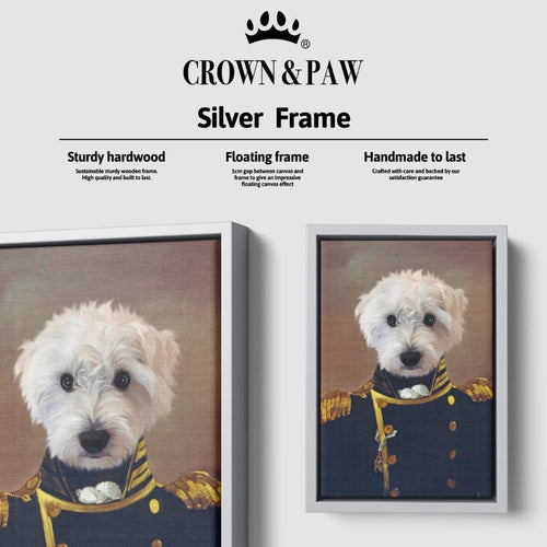 Crown and Paw - Canvas The Admiral - Custom Pet Canvas