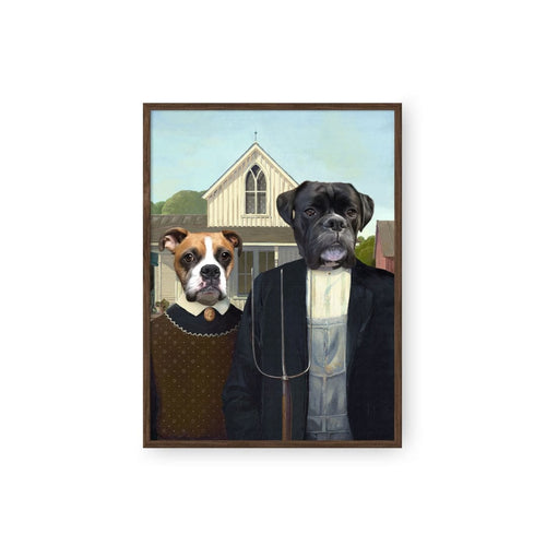 Crown and Paw - Poster The American Gothic - Custom Pet Poster
