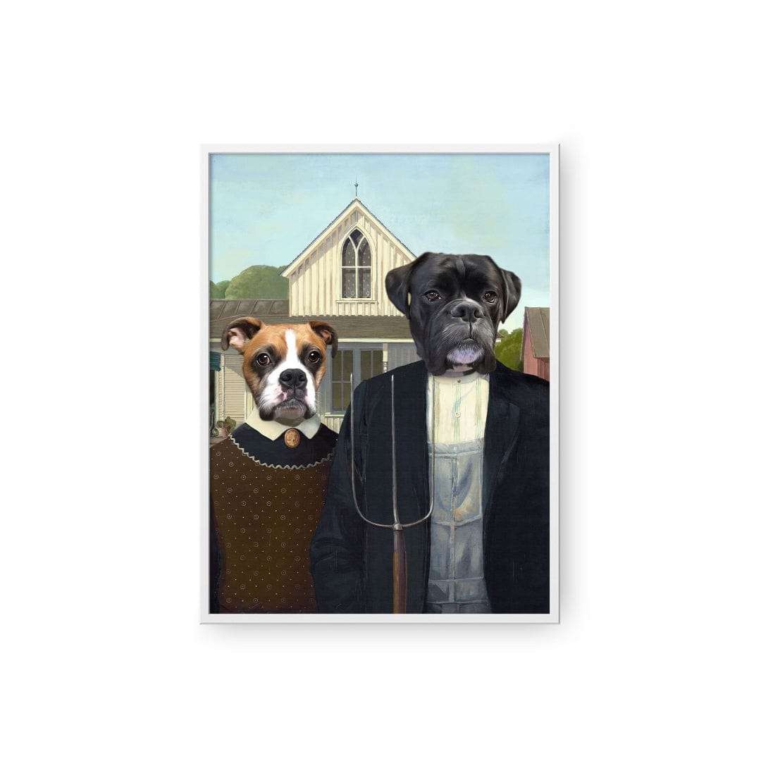 Crown and Paw - Poster The American Gothic - Custom Pet Poster