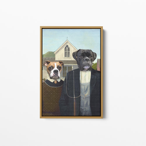 The American Gothic - Custom Pet Canvas