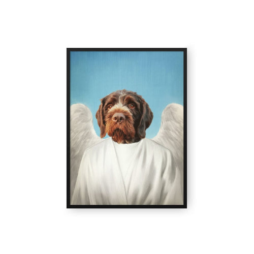 Crown and Paw - Poster The Angel - Custom Pet Poster 8.3" x 11.7" / Black