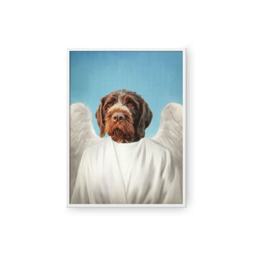 Crown and Paw - Poster The Angel - Custom Pet Poster 8.3" x 11.7" / White