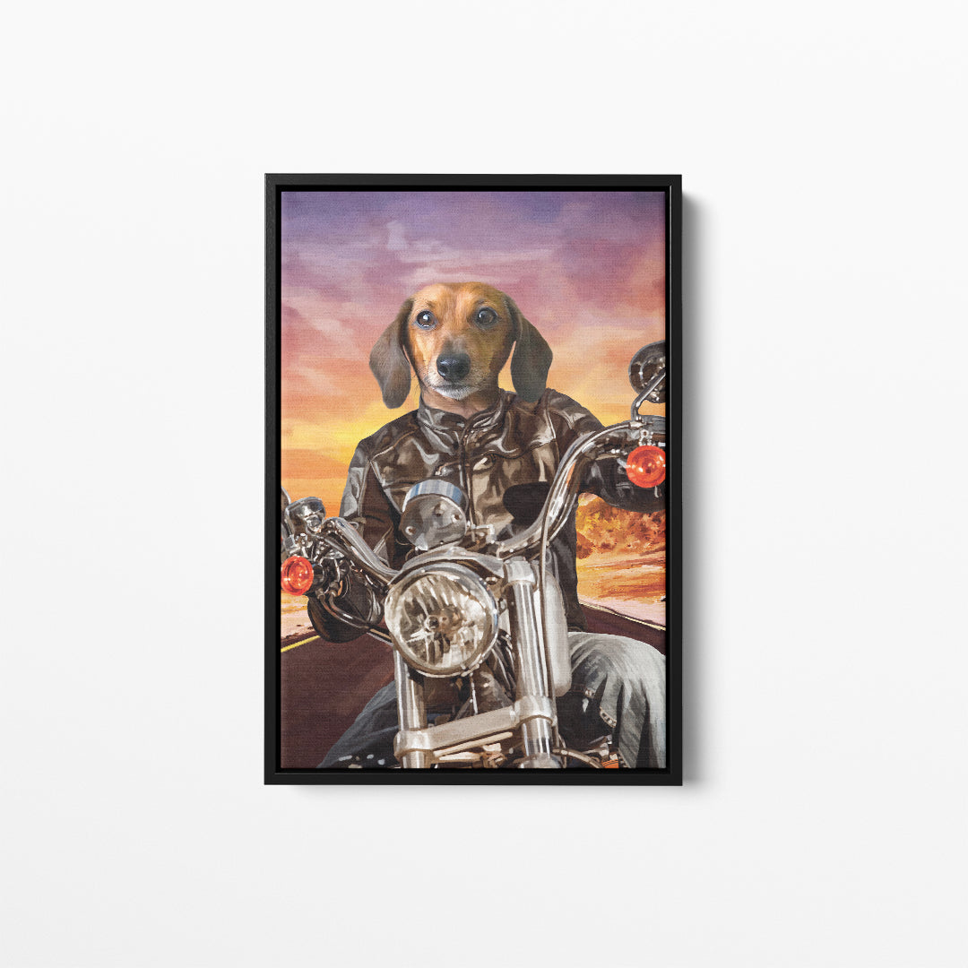 The Biker - Custom Pet Canvas