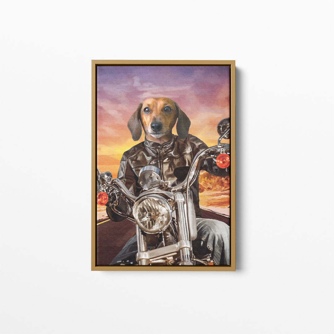 The Biker - Custom Pet Canvas