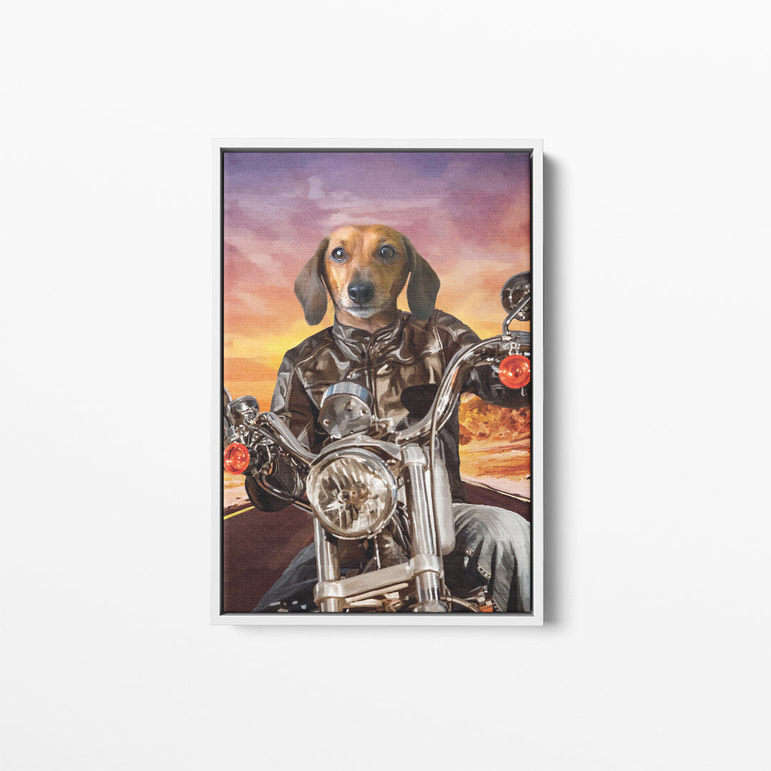 The Biker - Custom Pet Canvas