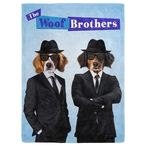 Crown and Paw - Blanket The Blues Brothers - Custom Pet Blanket