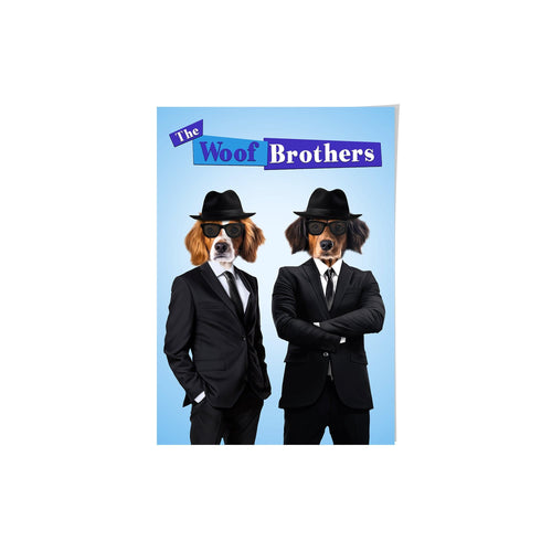Crown and Paw - Poster The Blues Brothers - Custom Pet Poster